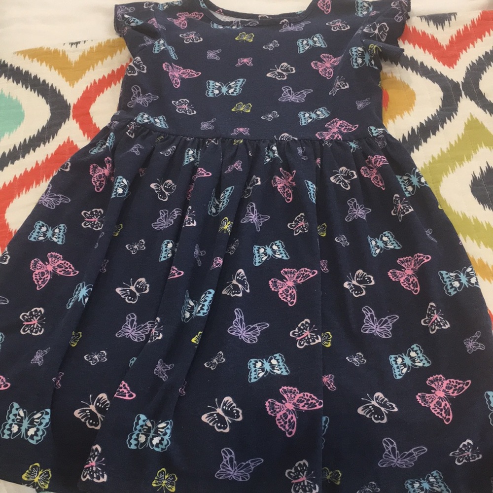 Navy butterfly dress size 6x